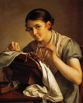 Кружевница. Художник В.А. Тропинин